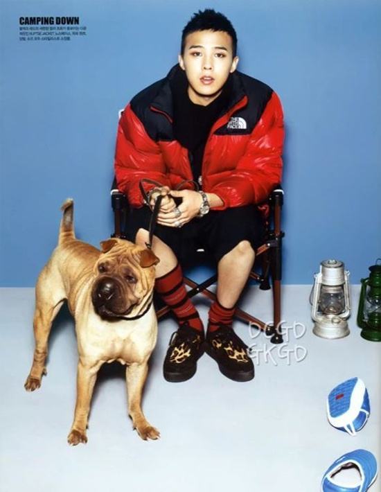 G-Dragon @ The North Face Style Book with Gaho