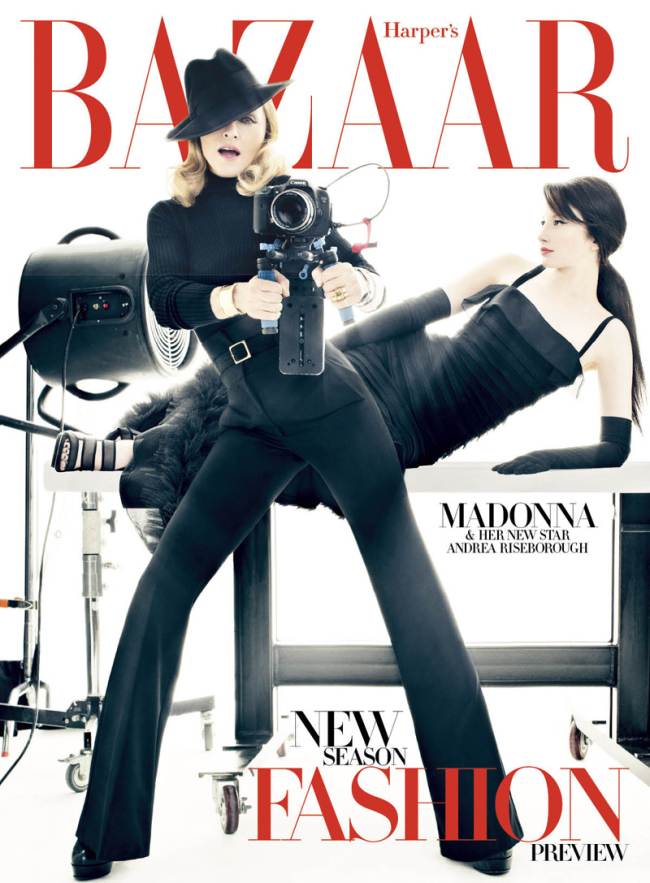 Madonna & Andrea Riseborough @ Harper’s Bazaar US December 2011