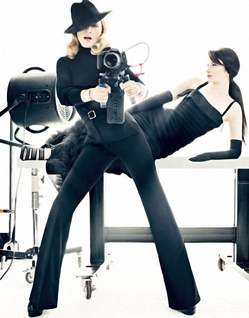 Madonna & Andrea Riseborough @ Harper’s Bazaar US December 2011