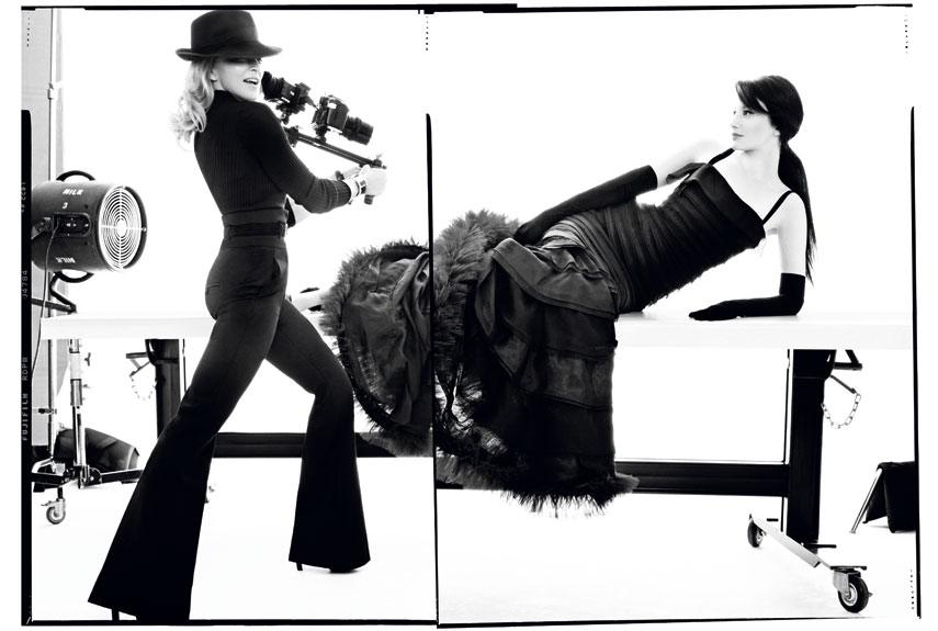 Madonna & Andrea Riseborough @ Harper’s Bazaar US December 2011