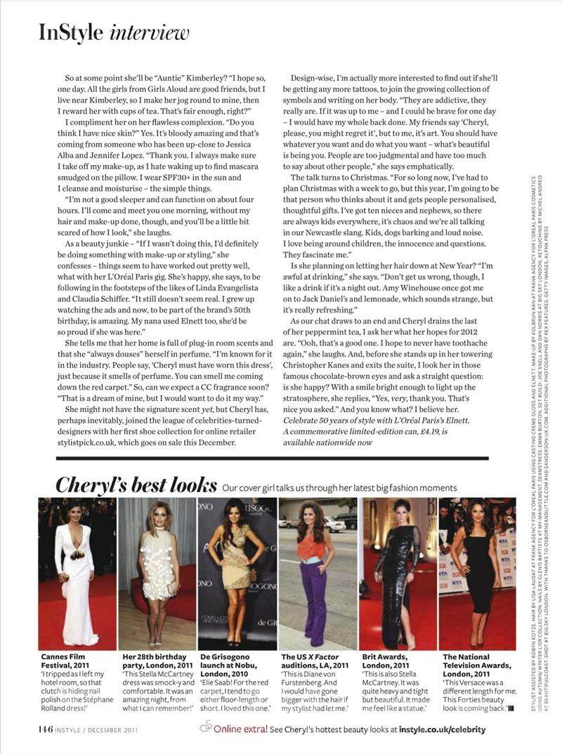Cheryl Cole @ InStyle UK December 2011