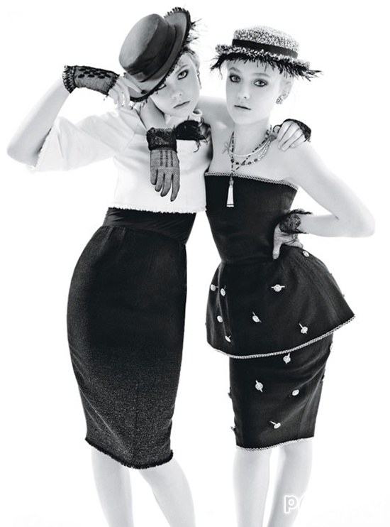 Dakota & Elle Fanning @ W Magazine December 2011