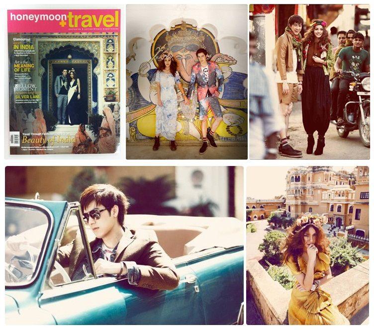 ฟิล์ม-รัฐภูมิ เบี้องหลังถ่ายแบบนิตยสาร honeymoon + travel @ อินเดีย