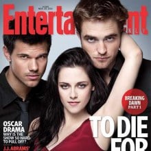 Robert Pattinson,Kristen Stewart & Taylor Lautner of Breaking Dawn on Cover of EW!