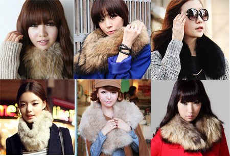 แฟชั่น ผ้าพันคอขนเฟอร์นุ่ม ๆ สไตล์คุณหนูไฮโซ