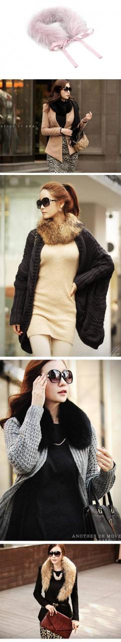 แฟชั่น ผ้าพันคอขนเฟอร์นุ่ม ๆ สไตล์คุณหนูไฮโซ