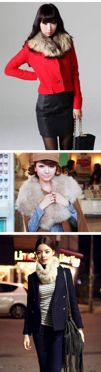 แฟชั่น ผ้าพันคอขนเฟอร์นุ่ม ๆ สไตล์คุณหนูไฮโซ