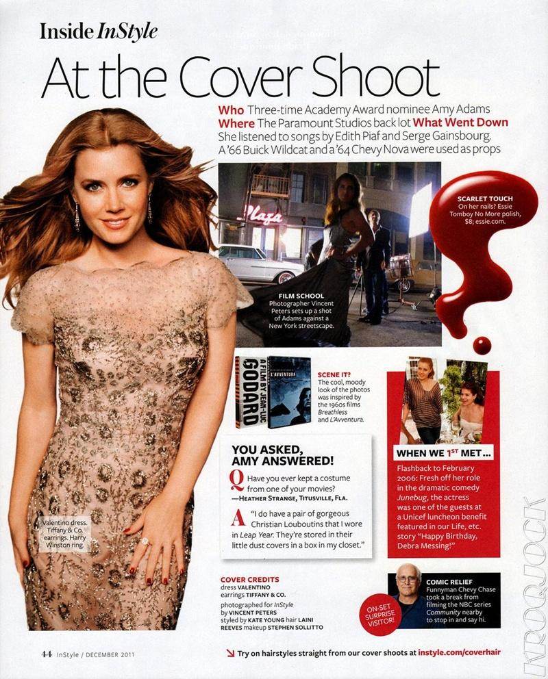 Amy Adams @ InStyle US December 2011