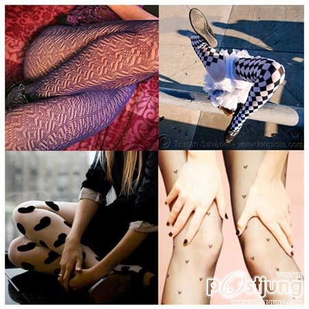 เซ็กซี่สุดๆ ถุงน่องลายศิลปะสุดคลาสสิค