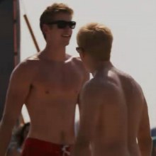 Liam Hemsworth Shirtless in The Last Song