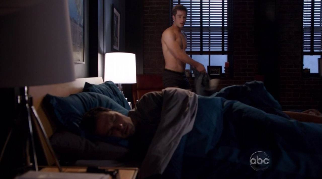 Luke MacFarlane Shirtless in Brothers & Sisters