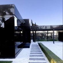 Glass Prefab Homes - Black Glass Modular Home Design by A-Cero