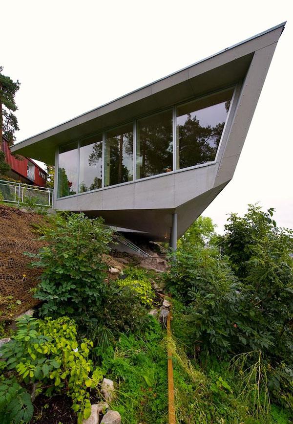 Cliff Home Plan - "Edgy" in Norway