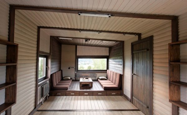 Rustic Style House Plan on Volga River, Russia