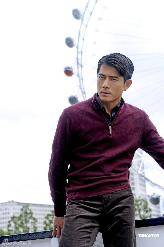Aaron Kwok behind the fashion shoot @ Gherkin in London