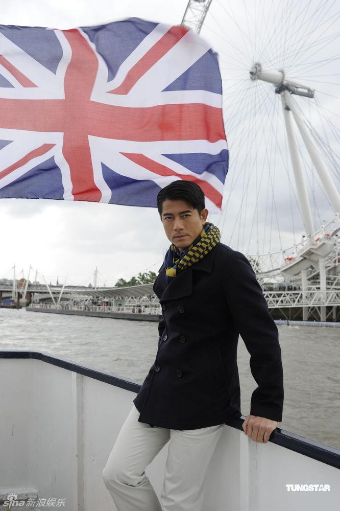 Aaron Kwok behind the fashion shoot @ Gherkin in London