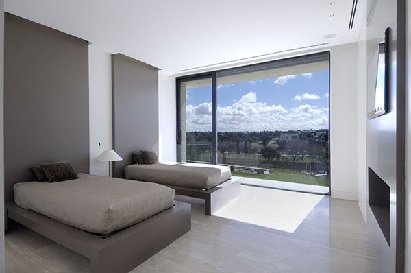 Amazing Travertine House by A-Cero Architecture Firm with water features