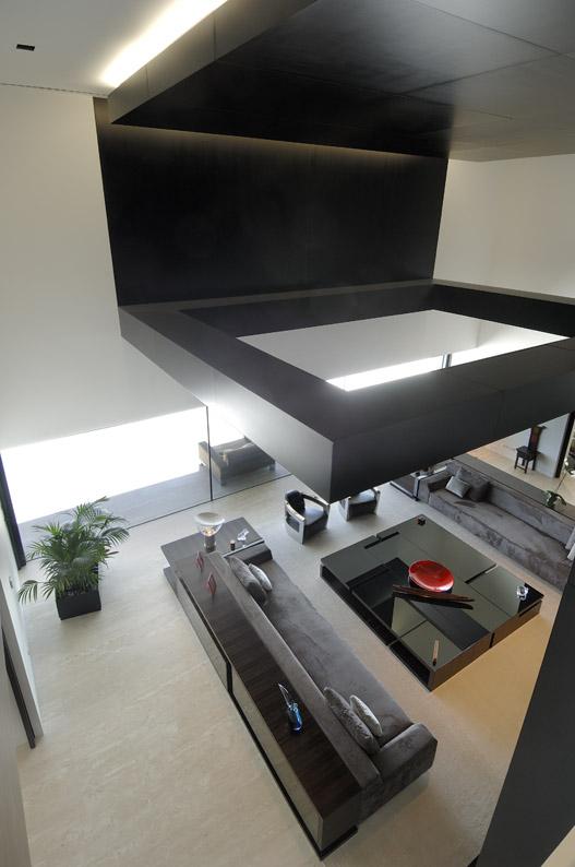 Amazing Travertine House by A-Cero Architecture Firm with water features