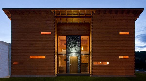 Laminated Pinewood House by Nordicasa Design & Construction. We love it!