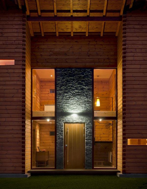 Laminated Pinewood House by Nordicasa Design & Construction. We love it!