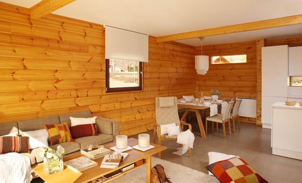 Laminated Pinewood House by Nordicasa Design & Construction. We love it!