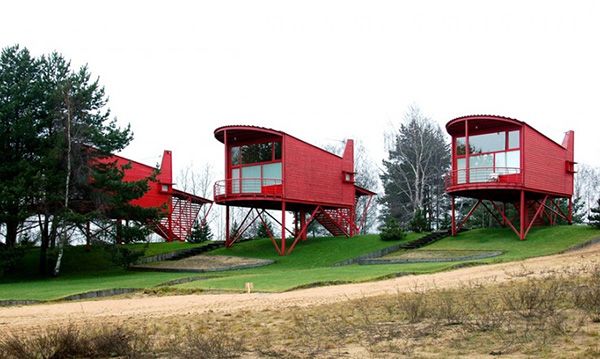 Raised Home Design &ndash; Renovated Guest Homes at Russian Resort