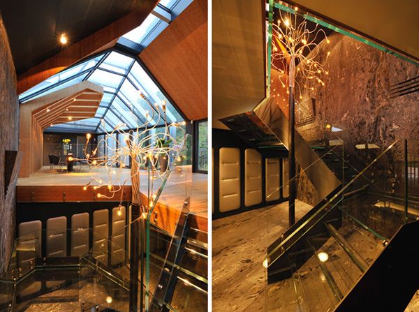 Progressive Architecture - Timber and Stone Two-homes-in-one Design