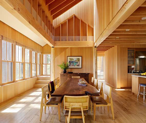 Timber Wood Home in Natural Courtyard Setting