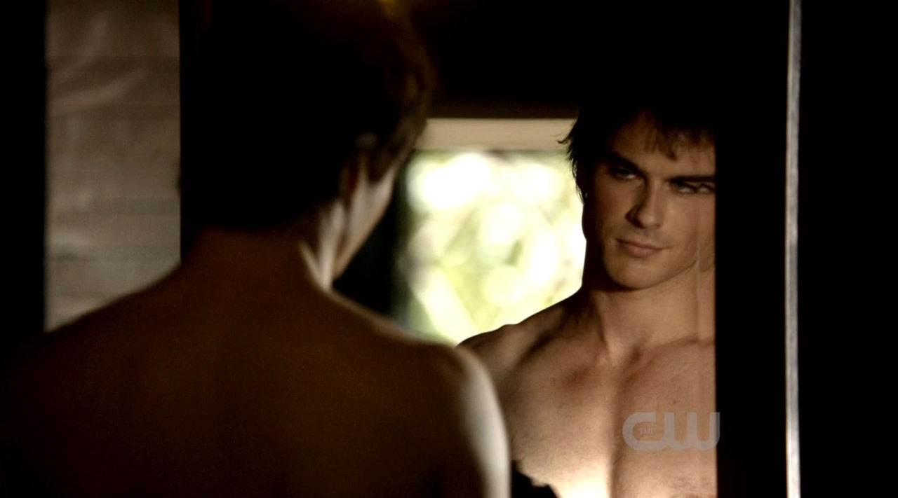 Paul Wesley And Ian Somerhalder Shirtless In Vampire Diaries Ep 1×04 