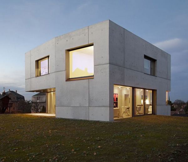 Concrete Home Designs - minimalist in Germany