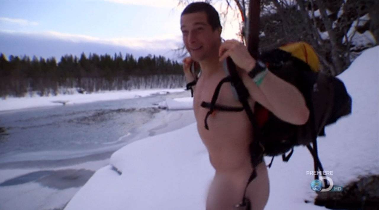 Bear Grylls Naked Again in "Man vs. Wild" Season Premiere