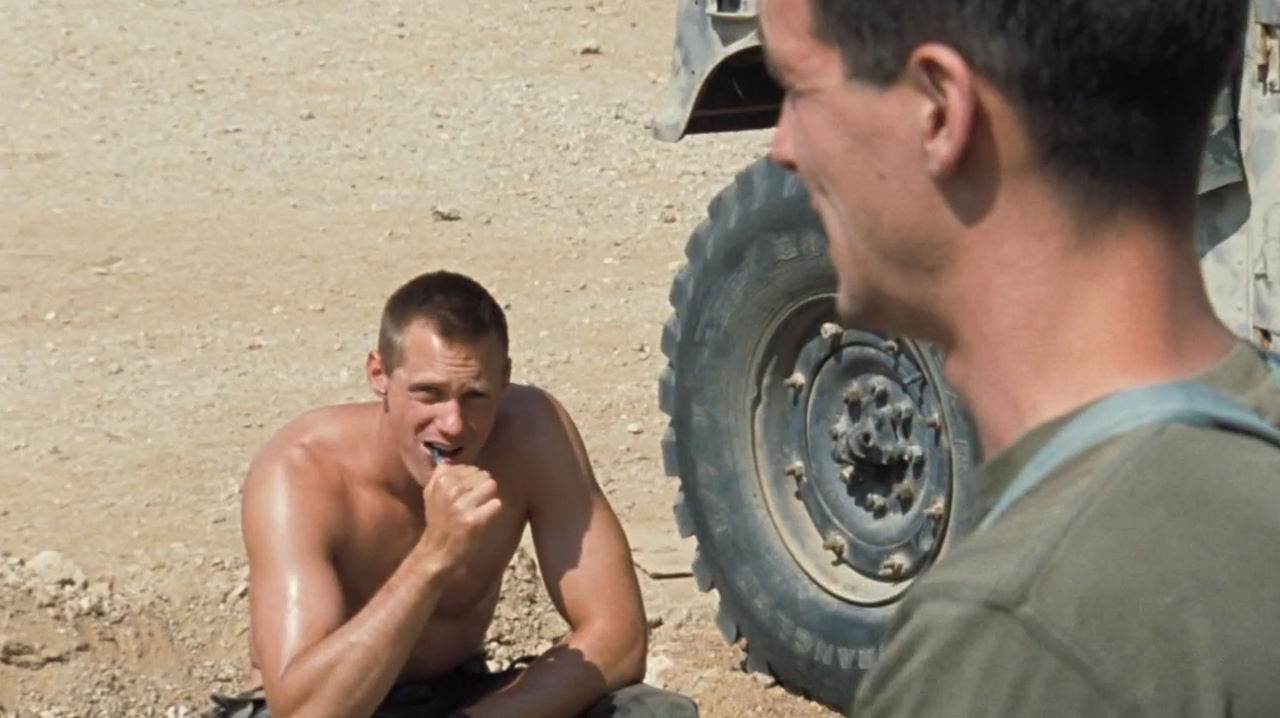 Alexander Skarsg&aring;rd, Kellan Lutz, et al in "Generation Kill"