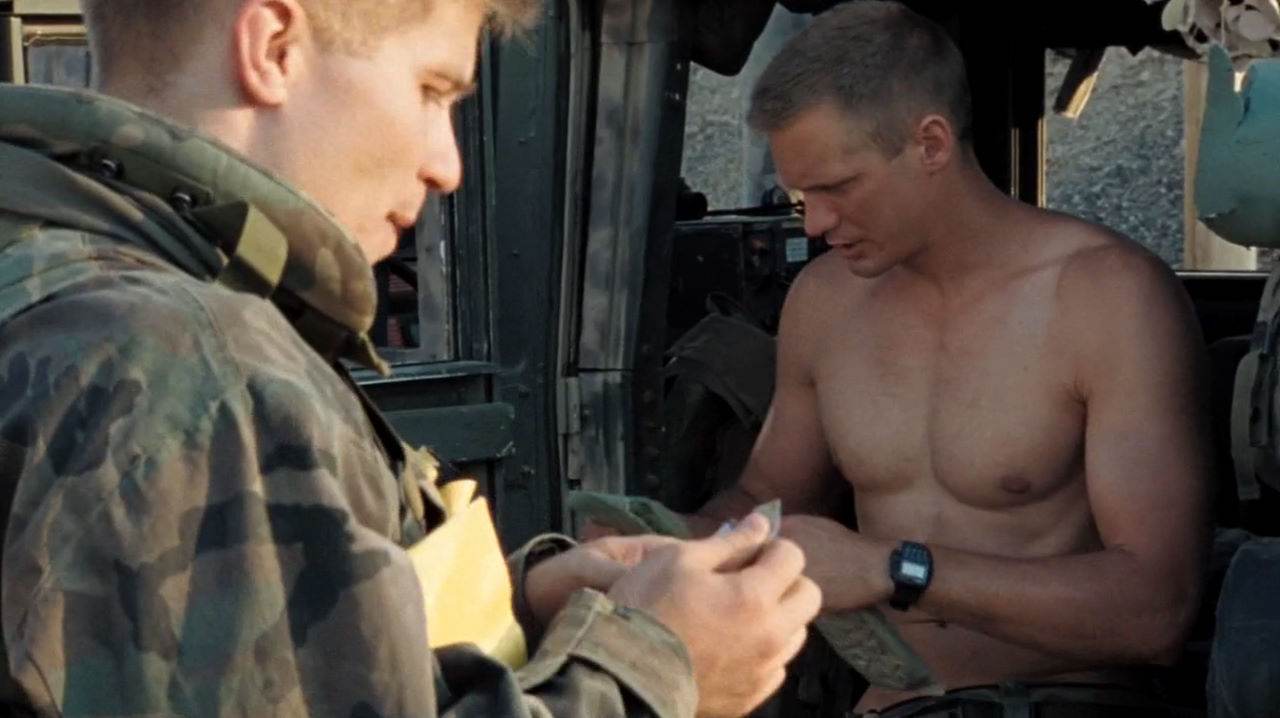 Alexander Skarsg&aring;rd, Kellan Lutz, et al in "Generation Kill"