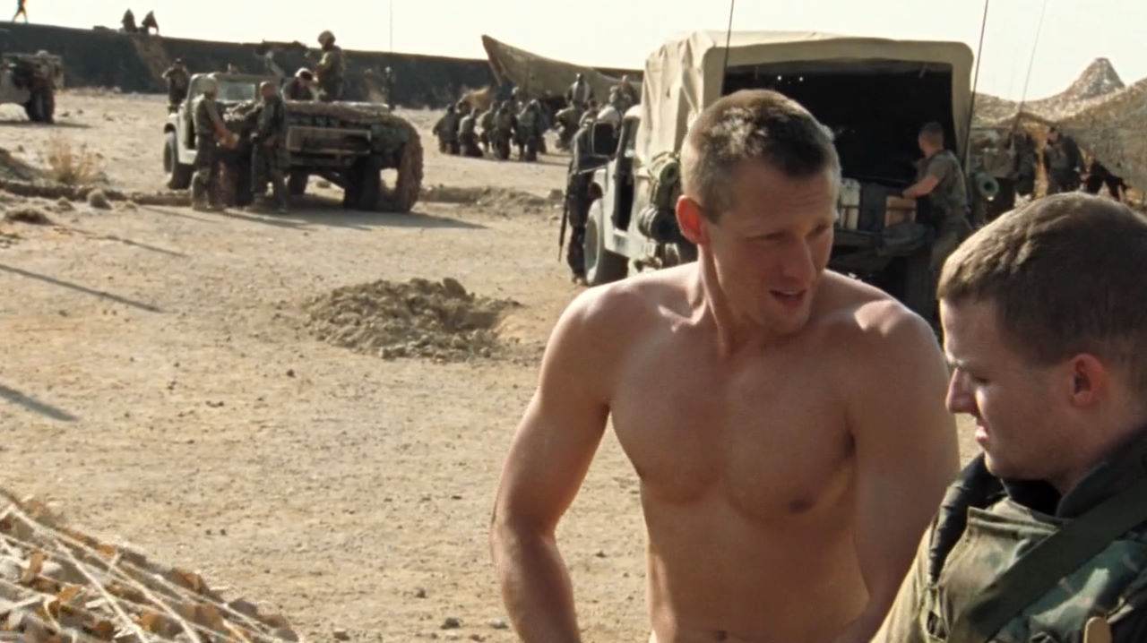 Alexander Skarsg&aring;rd, Kellan Lutz, et al in "Generation Kill"