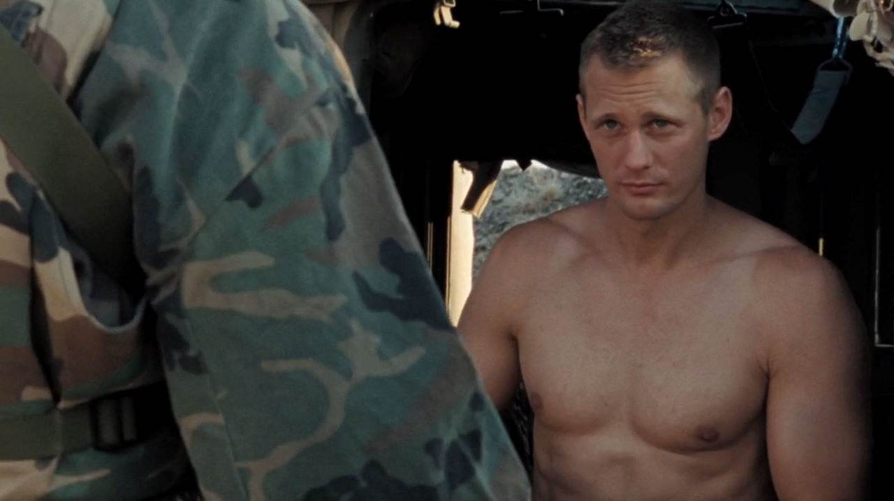 Alexander Skarsg&aring;rd, Kellan Lutz, et al in "Generation Kill"