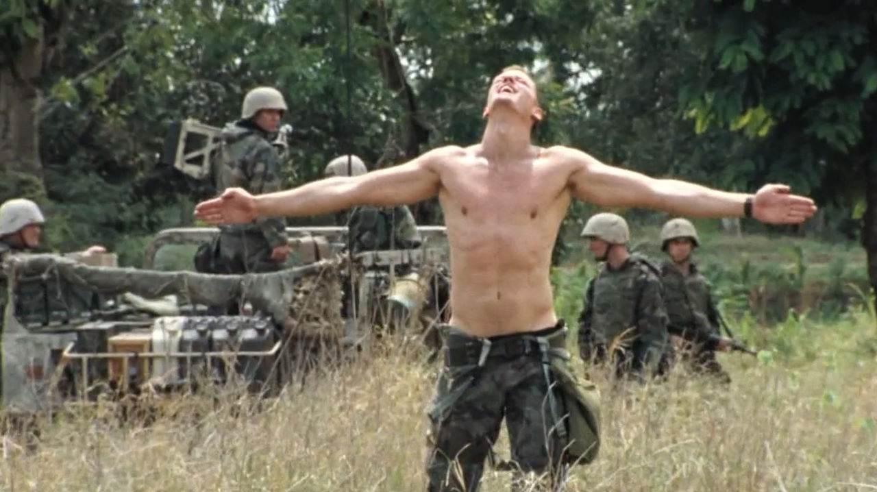 Alexander Skarsg&aring;rd, Kellan Lutz, et al in "Generation Kill"