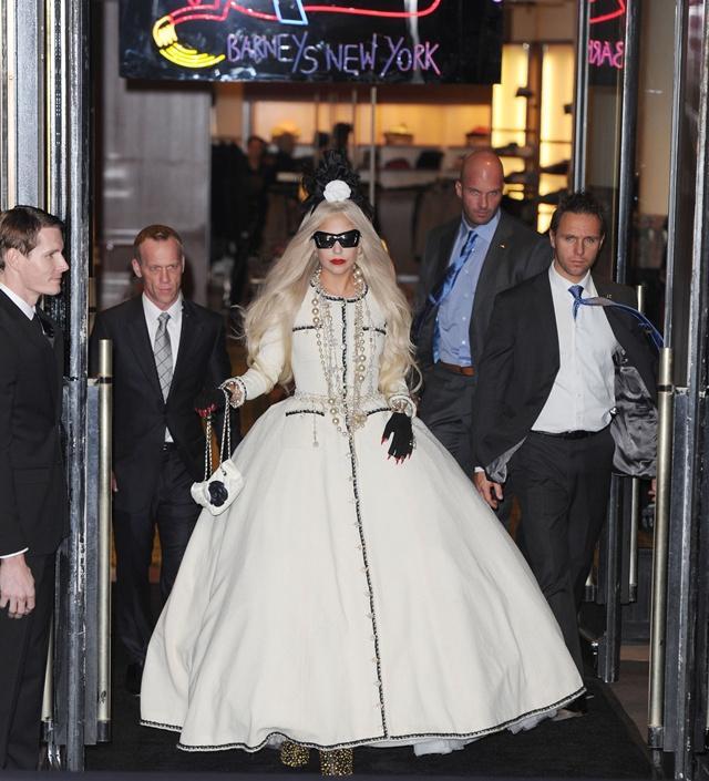 Lady Gaga Opens Christmas Workshop @ Barney's New York