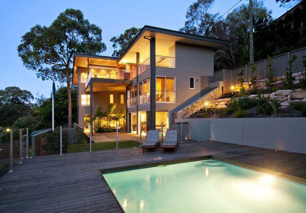 Bay House Design on Australia Shoreline