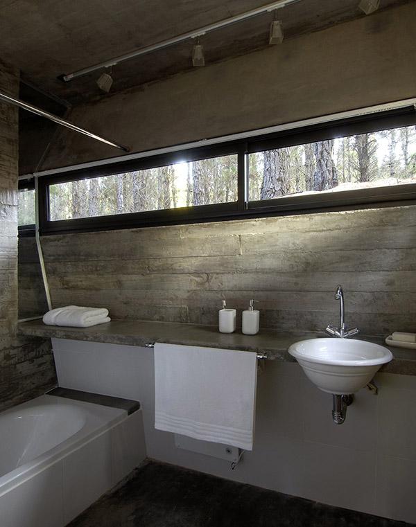 Amazing Concrete House Plan for a Rustic Forest Home in Argentina