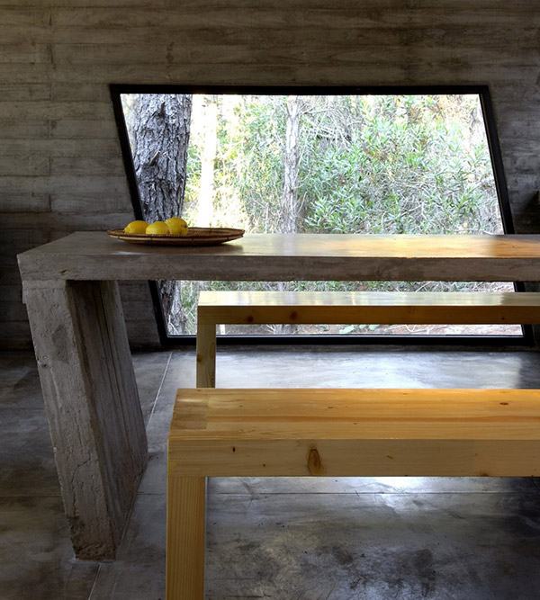 Amazing Concrete House Plan for a Rustic Forest Home in Argentina