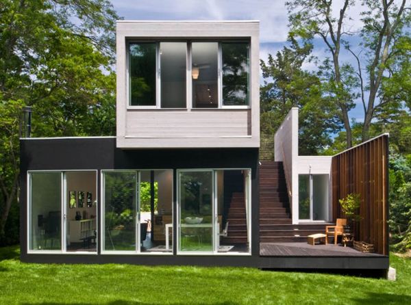 Riverfront Home Plan with a Modern Lofty Interior