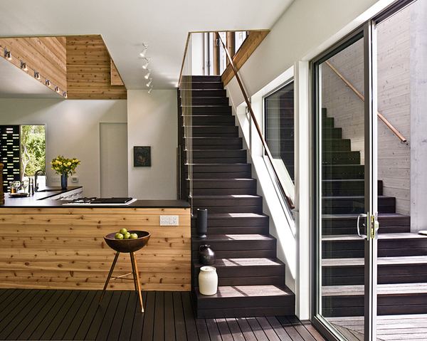 Riverfront Home Plan with a Modern Lofty Interior