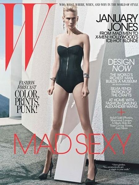 W MAGAZINE: JANUARY JONES IN "THE DEVIL IN MISS JONES" BY PHOTOGRAPHER CRAIG MCDEAN