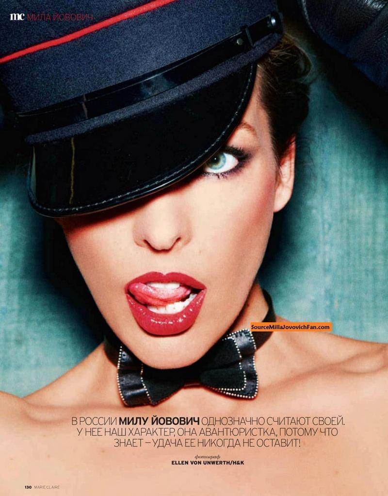 Milla Jovovich @ Marie Claire Russia December 2011