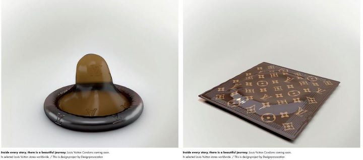 Louis Vuitton condoms 68 dollars. (2,200 THB)