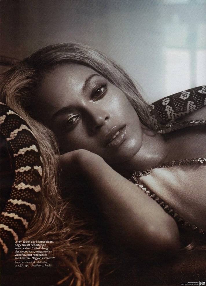 Beyonce ขึ้นปกนิตยสาร Instyle (November 2011) ฉบับ Hungarian