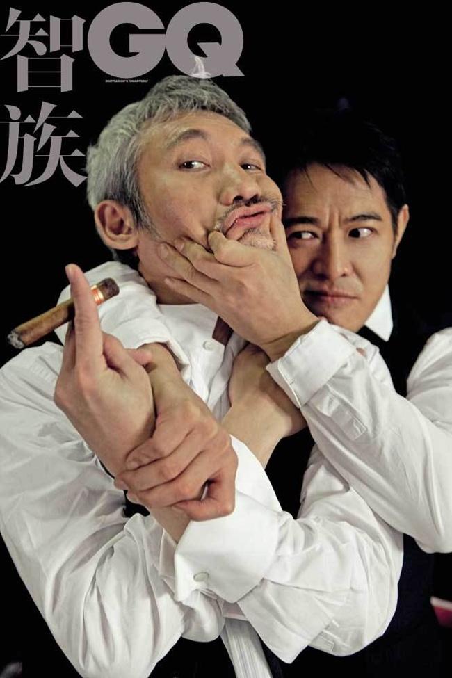 Jet Li & Tsui Hark @ GQ China magazine December 2011