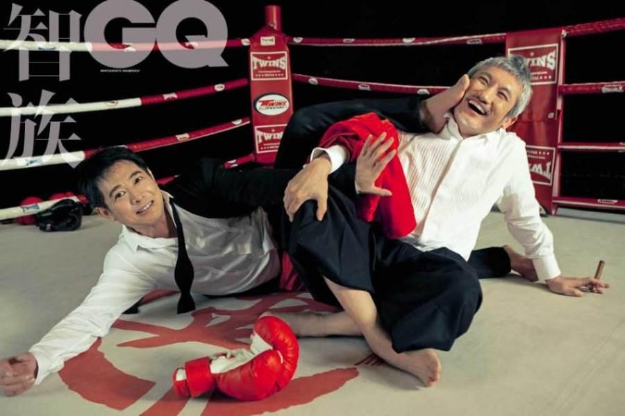 Jet Li & Tsui Hark @ GQ China magazine December 2011