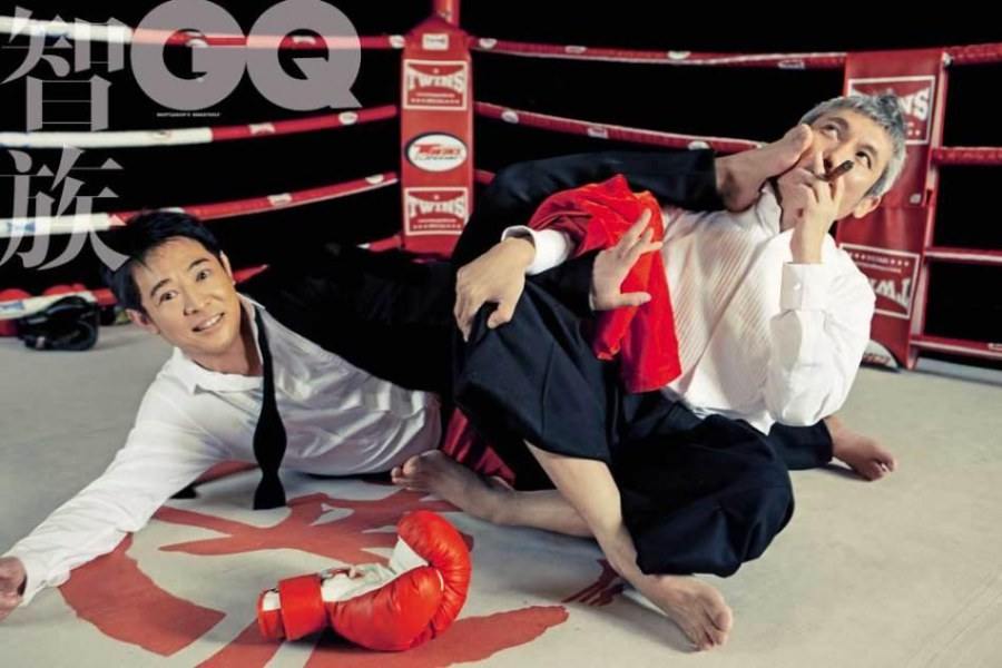 Jet Li & Tsui Hark @ GQ China magazine December 2011