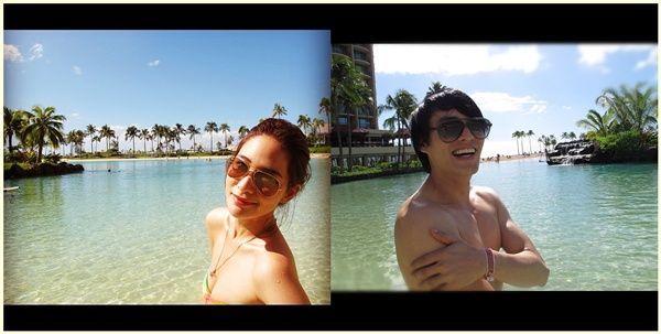 ภาพหวานๆ ของพลอย และต้าร์ เที่ยวฮาวาย